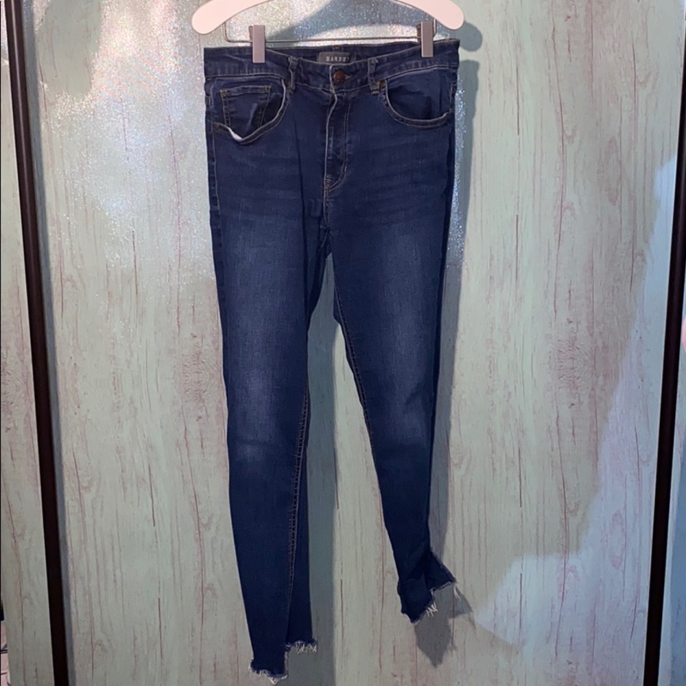 Harper fringed leg skinny jeans size 30